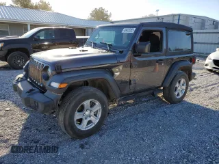 2023 Jeep Wrangler Sport S z VIN 1C4GJXAN8PW637739, wystawiony jako Copart lot #48423355 z przebiegiem 34 026 mil mil oraz Czysty tytuł • Clean title. Historia ofert i sprzedaży dostępna na DreamBid. Obrazek 1.