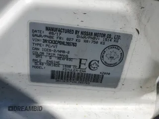 2017 Nissan Micra S z VIN 3N1CK3CP0HL265763, wystawiony jako Copart lot #70418844 z przebiegiem 46 852 mil mil oraz Szkody całkowita. Historia ofert i sprzedaży dostępna na DreamBid. Obrazek 12.