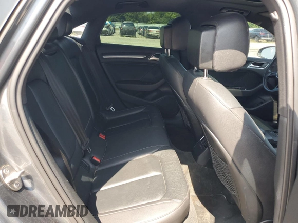 2018 Audi A3 Sedan Premium with VIN WAUAUGFF9J1004859, listed as a Copart auction lot 52322434 with 90,535 mi miles and Salvage Title. Bid and sale history available at carsss.com. Image 10.