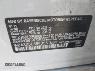 2015 BMW 3 Series 328i Gran Turismo xDrive with VIN WBA3X5C55FD561564, listed as a IAAI auction lot 39473768 with 83,263 mi miles and . Bid and sale history available at DreamBid. Image 9.