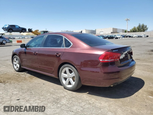 2013 Volkswagen Passat SE with VIN 1VWBN7A39DC123275, listed as a Copart auction lot 58411545 with 79,320 mi miles and Clean title. Bid and sale history available at DreamBid. Image 2.