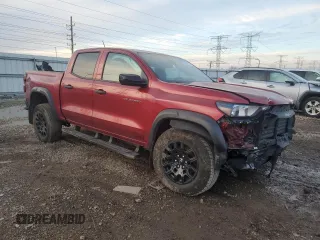 2023 Chevrolet Colorado 4WD Trail Boss with VIN 1GCPTEEK6P1199007, listed as a Copart auction lot 81426374 with Not Provided miles and Salvage Title. Bid and sale history available at carsss.com. Image 4.