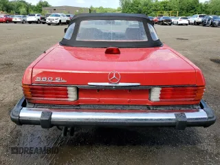 1987 Mercedes-Benz 560 Series 560SL with VIN WDBBA48D2HA055672, listed as a Copart auction lot 59116704 with 40,590 mi miles and Non Repairable. Bid and sale history available at carsss.com. Image 6.
