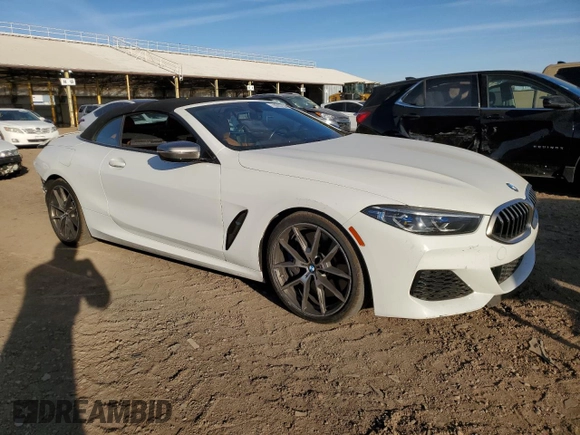 2019 BMW 8 Series M850i xDrive with VIN WBAFY4C50KBX39424, listed as a Copart auction lot 78093254 with 37,556 mi miles and Salvage title. Bid and sale history available at DreamBid. Image 4.