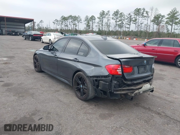 2014 BMW 3 Series 335i with VIN WBA3A9C56EF479564, listed as a IAAI auction lot 41578397 with 136,637 mi miles. Bid and sale history available at carsss.com. Image 3.