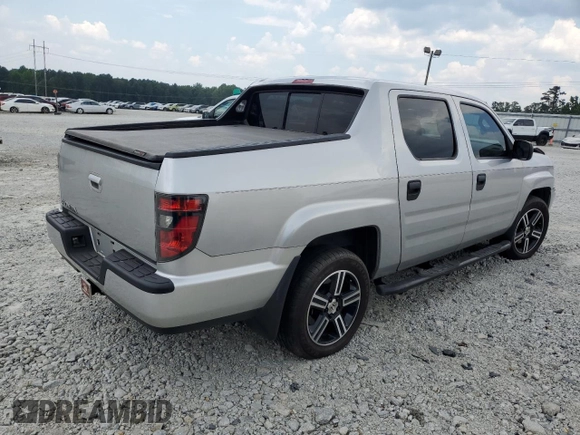 2013 Honda Ridgeline Sport with VIN 5FPYK1F77DB009641, listed as a Copart auction lot 63378875 with 115,828 mi miles and Salvage title. Bid and sale history available at DreamBid. Image 3.