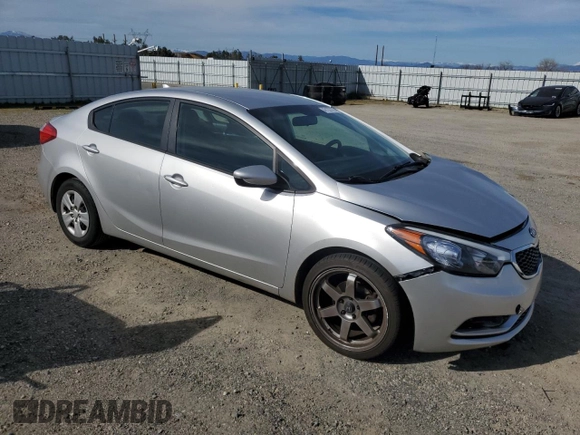 2014 Kia Forte LX with VIN KNAFK4A6XE5056016, listed as a Copart auction lot 47137775 with 128,742 mi miles and Salvage Title. Bid and sale history available at carsss.com. Image 4.
