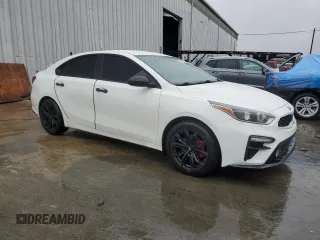 2021 Kia Forte LXS with VIN 3KPF24AD0ME348570, listed as a Copart auction lot 49876935 with 76,028 mi miles and Salvage Title. Bid and sale history available at DreamBid. Image 4.