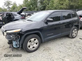 2016 Jeep Cherokee Sport with VIN 1C4PJMAS2GW263357, listed as a Copart auction lot 71095904 with 112,530 mi miles and Salvage Title. Bid and sale history available at carsss.com. Image 1.
