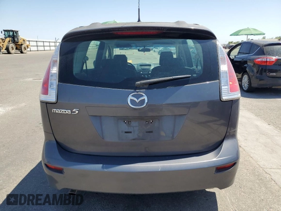 2010 Mazda 5 Sport with VIN JM1CR2WL6A0368572, listed as a Copart auction lot 62604545 with 84,537 mi miles and Salvage title. Bid and sale history available at DreamBid. Image 6.