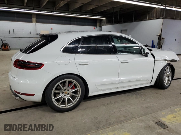 2015 Porsche Macan Turbo z VIN WP1AF2A58FLB90256, wystawiony jako Copart lot #52636165 z przebiegiem 88 325 mil mil oraz Szkoda całkowita • Salvage title. Historia ofert i sprzedaży dostępna na DreamBid. Obrazek 3.