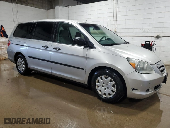 2005 Honda Odyssey LX with VIN 5FNRL38285B031835, listed as a Copart auction lot 49467425 with 226,140 mi miles and Clean Title. Bid and sale history available at carsss.com. Image 4.