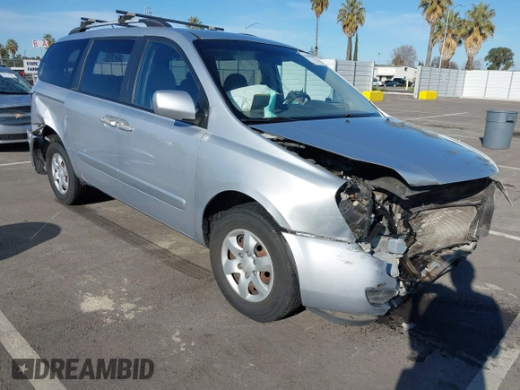 2009 Kia Sedona LX with VIN KNDMB233696303422, listed as a IAAI auction lot 41685934 with 148,746 mi miles. Bid and sale history available at carsss.com. Image 1.