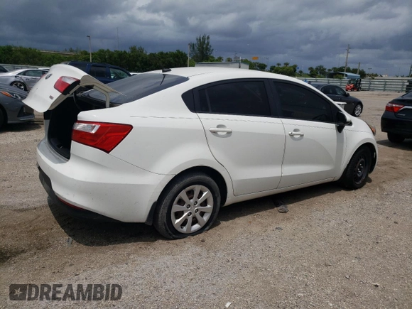 2016 Kia Rio LX with VIN KNADM4A39G6634417, listed as a Copart auction lot 67458554 with 73,087 mi miles and Salvage Title. Bid and sale history available at DreamBid. Image 3.