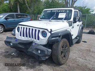2018 Jeep Wrangler Sport with VIN 1C4GJXAGXJW151460, listed as a IAAI auction lot 42465411 with Not provided miles and . Bid and sale history available at DreamBid. Image 2.