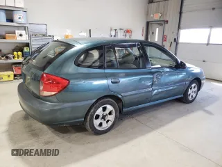 2004 Kia Rio with VIN KNADC165846199316, listed as a Copart auction lot 51158965 with 158,978 mi miles and Salvage Title. Bid and sale history available at carsss.com. Image 3.