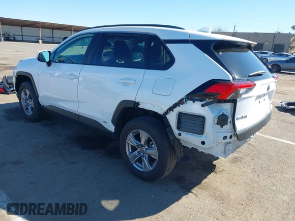 2023 Toyota RAV4 Hybrid LE with VIN 4T3MWRFV8PU097560, listed as a IAAI auction lot 41662609 with 21,004 mi miles. Bid and sale history available at carsss.com. Image 3.
