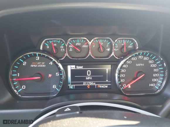 2015 Chevrolet Silverado 1500 LT with VIN 3GCUKREHXFG460818, listed as a IAAI auction lot 41491758 with 211,704 mi miles. Bid and sale history available at carsss.com. Image 7.
