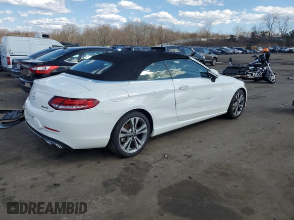 2019 Mercedes-Benz C 300 with VIN WDDWK8EB2KF787410, listed as a Copart auction lot 50117145 with 64,049 mi miles and Salvage title. Bid and sale history available at DreamBid. Image 3.