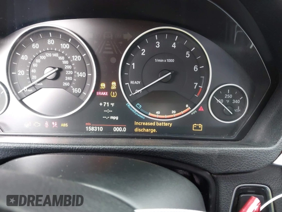 2013 BMW 3 Series 328i xDrive with VIN WBA3B3C57DF530904, listed as a IAAI auction lot 41525397 with 158,310 mi miles and . Bid and sale history available at DreamBid. Image 7.