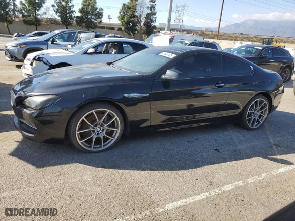 2012 BMW 6 Series 650i with VIN WBALX3C55CDV77876, listed as a Copart auction lot 44644405 with 95,621 mi miles and Clean Title. Bid and sale history available at carsss.com. Image 1.