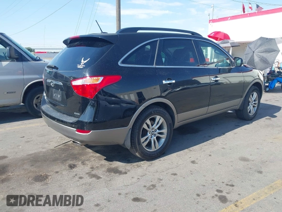 2012 Hyundai Veracruz Limited with VIN KM8NU4CC9CU185021, listed as a IAAI auction lot 42631962 with 191,260 mi miles and . Bid and sale history available at DreamBid. Image 4.