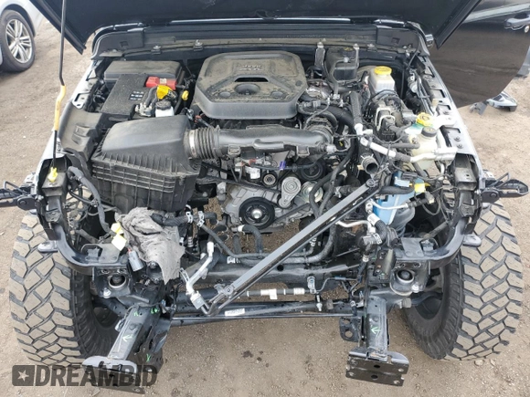 2022 Jeep Wrangler Unlimited Willys with VIN 1C4HJXDN4NW130060, listed as a Copart auction lot 58539485 with 39,930 mi miles and Salvage title. Bid and sale history available at DreamBid. Image 11.