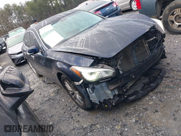 2017 Infiniti Q70 3.7 with VIN JN1BY1AP8HM741443, listed as a IAAI auction lot 41713079 with 138,423 mi miles and . Bid and sale history available at DreamBid. Image 1.