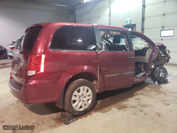 2014 Dodge Grand Caravan SE with VIN 2C4RDGBGXER174198, listed as a Copart auction lot 72676744 with 0 mi miles and Salvage Title. Bid and sale history available at carsss.com. Image 3.