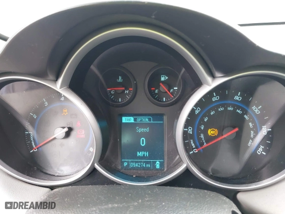 2013 Chevrolet Cruze LS with VIN 1G1PA5SH0D7129096, listed as a IAAI auction lot 41925262 with 94,274 mi miles. Bid and sale history available at carsss.com. Image 7.