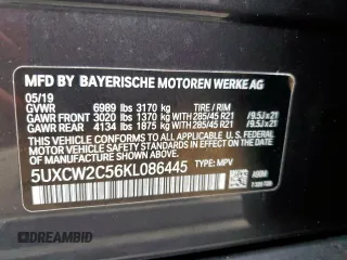 2019 BMW X7 xDrive40i z VIN 5UXCW2C56KL086445, wystawiony jako Copart lot #54493325 z przebiegiem 93 128 mil mil oraz Tytuł czysty. Historia ofert i sprzedaży dostępna na DreamBid. Obrazek 13.