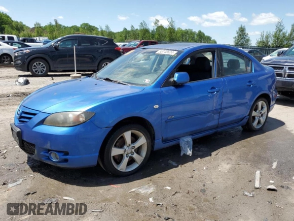 2004 Mazda 3 s with VIN JM1BK323641212218, listed as a Copart auction lot 75604434 with Not Provided miles and Salvage Title. Bid and sale history available at DreamBid. Image 1.