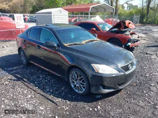 2006 Lexus IS 250 Manual with VIN JTHBK262462002871, listed as a IAAI auction lot 41992595 with 202,637 mi miles. Bid and sale history available at carsss.com. Image 1.