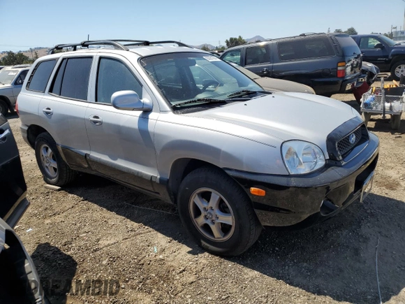 2004 Hyundai Santa Fe GLS with VIN KM8SC13E14U730278, listed as a Copart auction lot 63551294 with 100,583 mi miles and Salvage Title. Bid and sale history available at carsss.com. Image 4.
