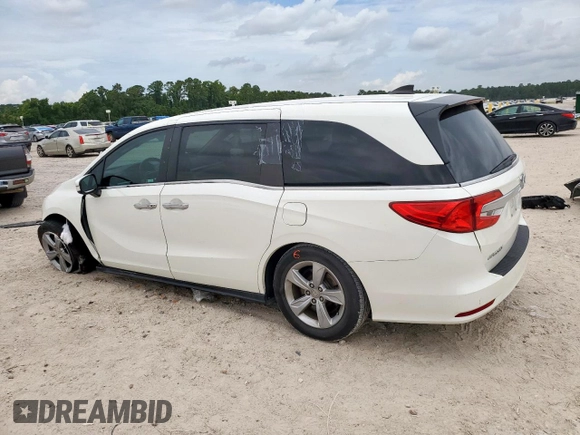 2019 Honda Odyssey EX with VIN 5FNRL6H53KB017333, listed as a Copart auction lot 62421345 with 67,107 mi miles and Salvage title. Bid and sale history available at DreamBid. Image 2.