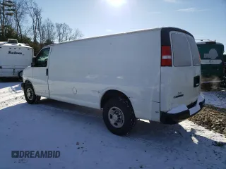 2019 Chevrolet Express Cargo Van with VIN 1GCWGBFP2K1182089, listed as a Copart auction lot 83420944 with 148,415 mi miles and Salvage Title. Bid and sale history available at carsss.com. Image 2.
