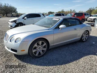 2007 Bentley Continental GT with VIN SCBDR33W57C042958, listed as a Copart auction lot 47375595 with 48,738 mi miles and Salvage Title. Bid and sale history available at carsss.com. Image 1.