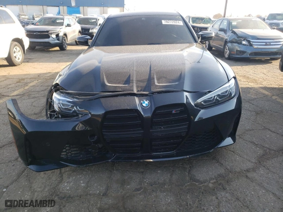 2022 BMW M3 Competition xDrive with VIN WBS43AY07NFM54665, listed as a Copart auction lot 78272024 with 16,812 mi miles and Clean Title. Bid and sale history available at carsss.com. Image 5.
