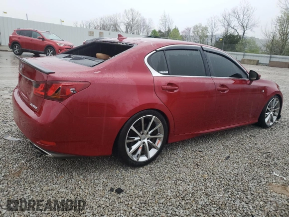 2014 Lexus GS 350 with VIN JTHBE1BL0E5030633, listed as a Copart auction lot 51604135 with 100,746 mi miles and Salvage Title. Bid and sale history available at carsss.com. Image 3.