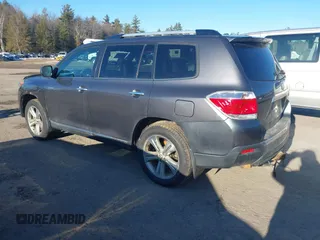 2012 Toyota Highlander Limited with VIN 5TDDK3EH3CS151170, listed as a IAAI auction lot 41710186 with 199,412 mi miles. Bid and sale history available at carsss.com. Image 3.