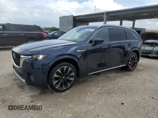 2024 Mazda CX-90 3.3 Turbo S with VIN JM3KK1HC6R1133173, listed as a Copart auction lot 47477885 with 28,633 mi miles and Clean Title. Bid and sale history available at carsss.com. Image 1.