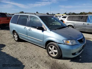 2003 Mazda MPV LX with VIN JM3LW28A930374929, listed as a Copart auction lot 75569894 with 174,960 mi miles and Salvage Title. Bid and sale history available at carsss.com. Image 4.