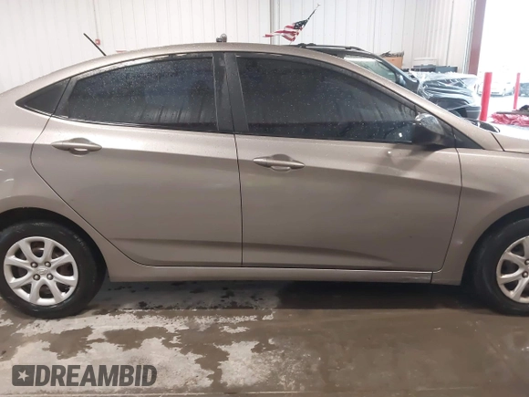 2013 Hyundai Accent GLS with VIN KMHCT4AE2DU486097, listed as a IAAI auction lot 41972806 with 295,949 mi miles. Bid and sale history available at carsss.com. Image 14.