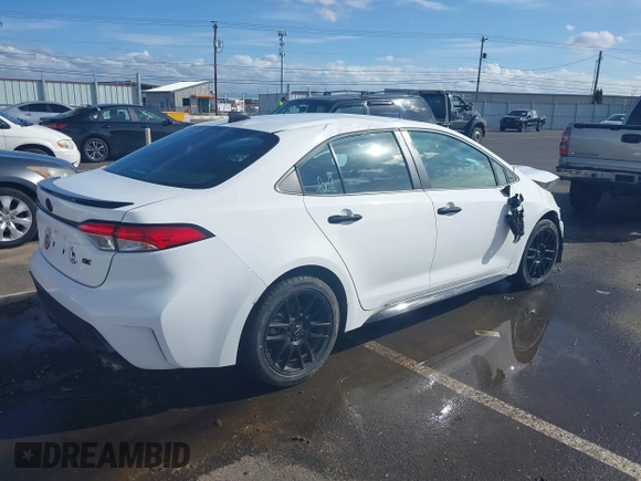 2021 Toyota Corolla SE with VIN 5YFS4MCE9MP090854, listed as a IAAI auction lot 41729865 with 25,216 mi miles. Bid and sale history available at carsss.com. Image 4.
