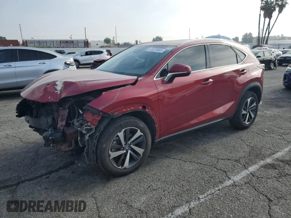 2020 Lexus NX 300 with VIN JTJDARBZ3L5007219, listed as a Copart auction lot 58229865 with 85,866 mi miles and Salvage title. Bid and sale history available at DreamBid. Image 1.