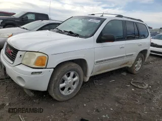 2004 GMC Envoy SLT z VIN 1GKDT13S242171925, wystawiony jako Copart lot #46262535 z przebiegiem 200 396 mil mil oraz Szkoda całkowita • Salvage title. Historia ofert i sprzedaży dostępna na DreamBid. Obrazek 1.