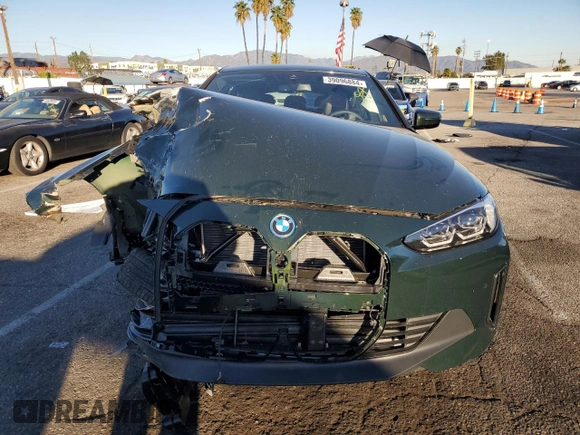 2023 BMW i4 eDrive35 with VIN WBY43AW03PFR26405, listed as a Copart auction lot 39096884 with 0 mi miles. Bid and sale history available at carsss.com. Image 5.