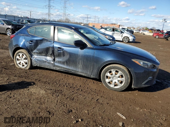 2016 Mazda 3 i Sport with VIN JM1BM1J72G1331827, listed as a Copart auction lot 47018765 with 72,116 mi miles and Salvage Title. Bid and sale history available at DreamBid. Image 4.