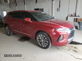 2020 Chevrolet Blazer Premier with VIN 3GNKBFRS1LS622668, listed as a Copart auction lot 49954355 with Not provided miles and Salvage title. Bid and sale history available at DreamBid. Image 4.