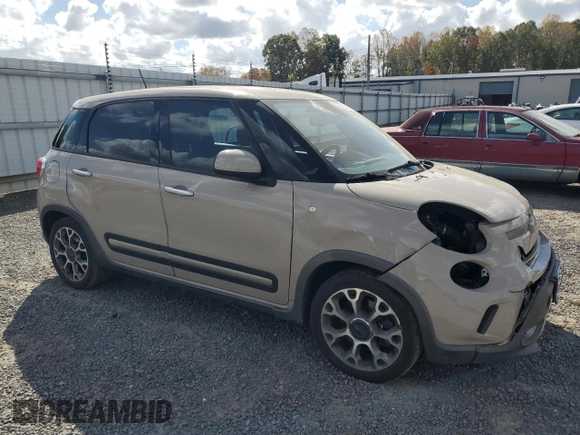 2014 FIAT 500L Trekking with VIN ZFBCFADH2EZ008916, listed as a Copart auction lot 78419814 with 97,021 mi miles and Salvage Title. Bid and sale history available at carsss.com. Image 4.